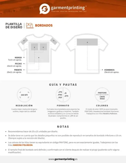 Pautas y Tamaños de impresión textil y de merchandising-3